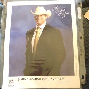 WWE star John Bradshaw 8x10 photo vintage